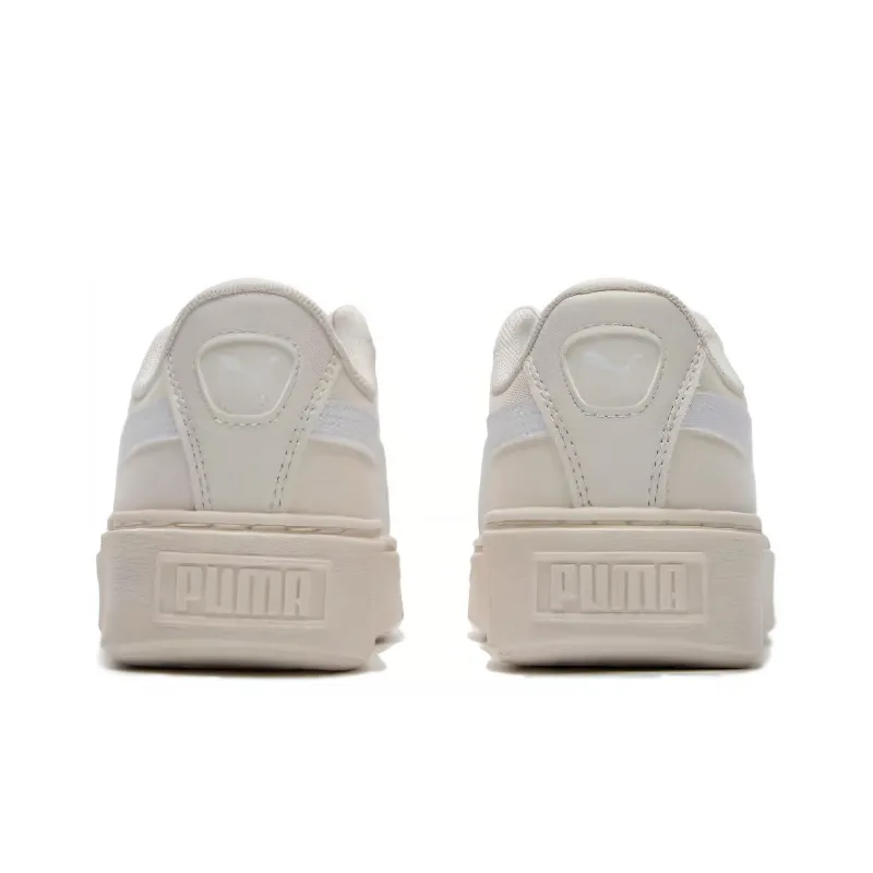 PUMA Breathable Coverage Low Top Skateboard Shoes Women's White-4