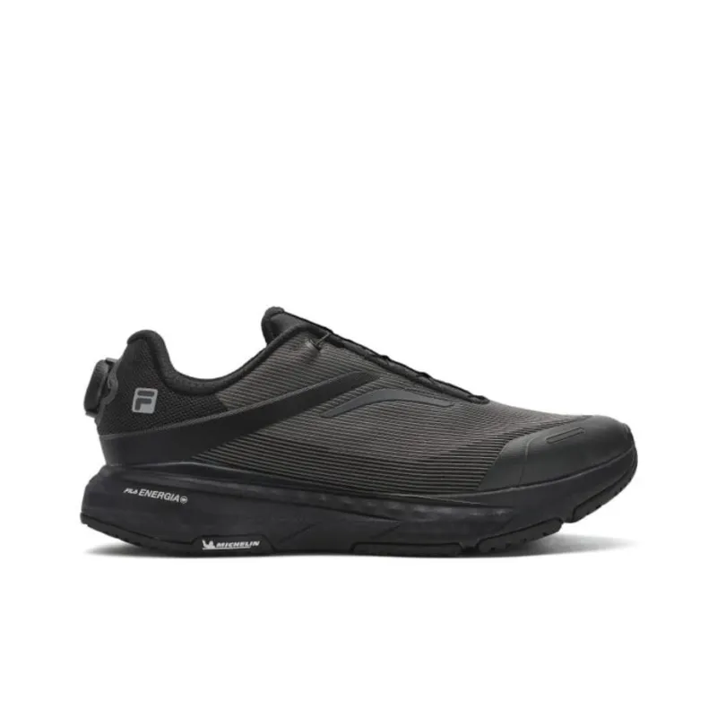 FILA BOA ENERGY 2 Low Top Casual Training Physical Fitness Test Physical Exam City Commute Running Shoes Men's Black-1