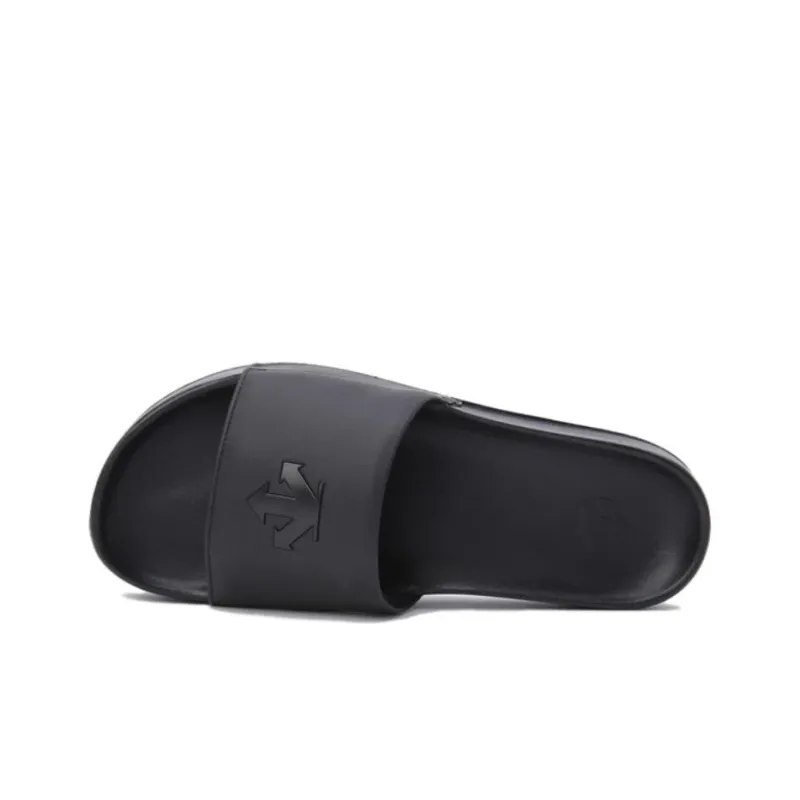 DESCENTE Slip Resistant Slide Slippers Unisex Black-3