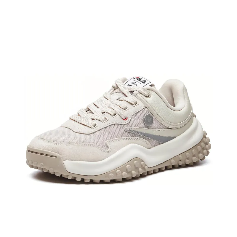 Mihara x FILA T1 Cushioned Slip Resistant Lightweight Low Top Chunky Sneakers Men's Sandshell Color-1