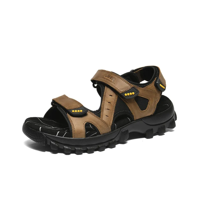 Jeep Beach Sandals Unisex Black-1