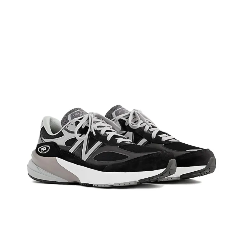 New Balance 990v6 MiUSA Black Grey White-2