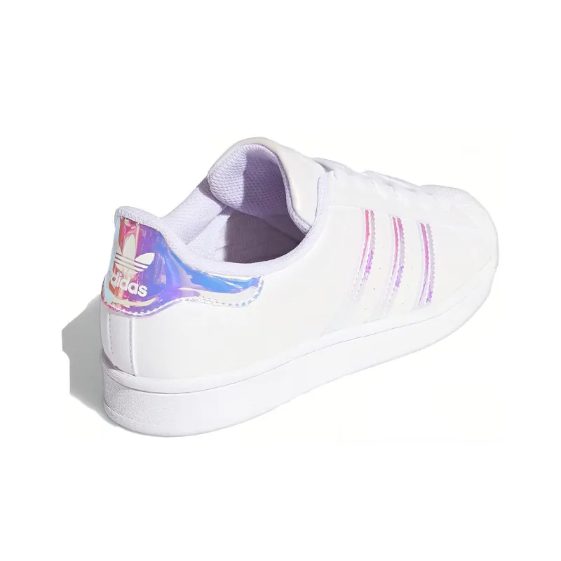 Adidas Superstar White Iridescent Women's-3