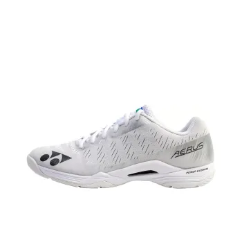 YONEX ECLIPSION Cushioning Anti Slip Wear Resistant Coverage Support Rebound Low Top Badminton Shoes Unisex Gray White