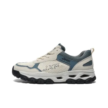 Jeep Shock Absorbers Slip Resistant, Abrasion Resistant, Breathable Low Top Hiking Shoes Men's Sand