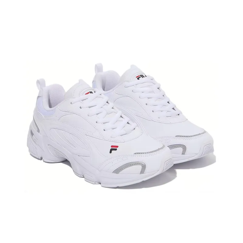FILA Taurus V3 Shock Absorbers With Slip Resistant And Abrasion Resistant Properties Low Top Casual Shoes Unisex White-2