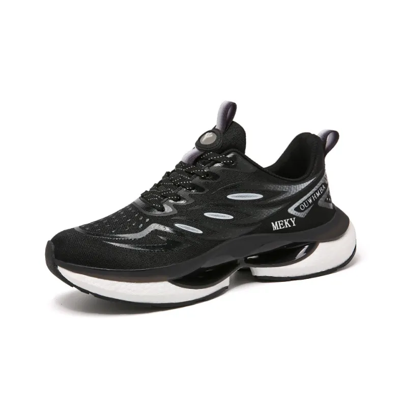 MEKY Cushioned Wear-Resistant Breathable Slip-Resistant Low-Top Running Shoes Unisex-8