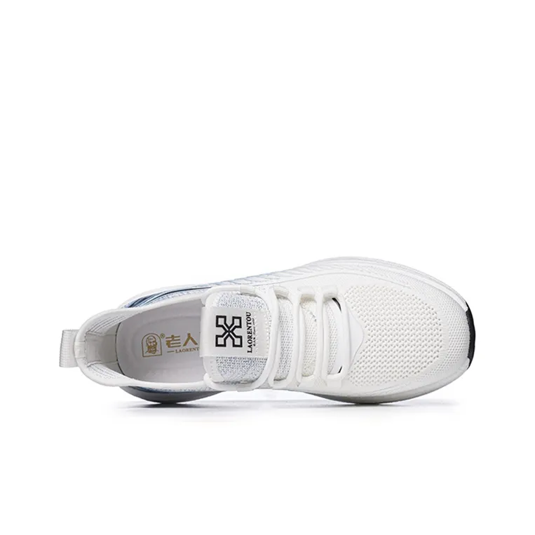 LAORENTOU Running Shoes Men Low Top Black/White-6