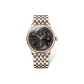 Rose Case Gunmetal Dial Steel Band Style