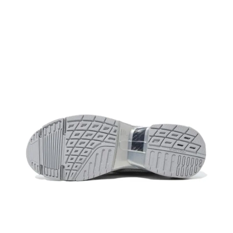 FILA Cushioning Anti Slip And Wear Resistant Low Top Training Shoes Unisex Silver-4