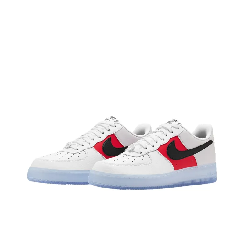 Nike Air Force 1 Low White Red Black Icy Soles-2