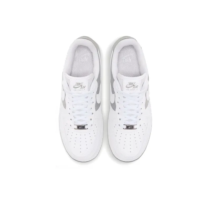 Nike Air Force 1 Low 07 White Metallic Silver Women's-3
