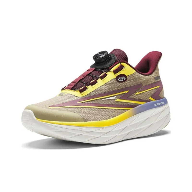 Sprandi Rolling Dome Lite Running Shoes Men Low Top Toffee Yellow/Wine Red Purple/Yellow Cream 6-1
