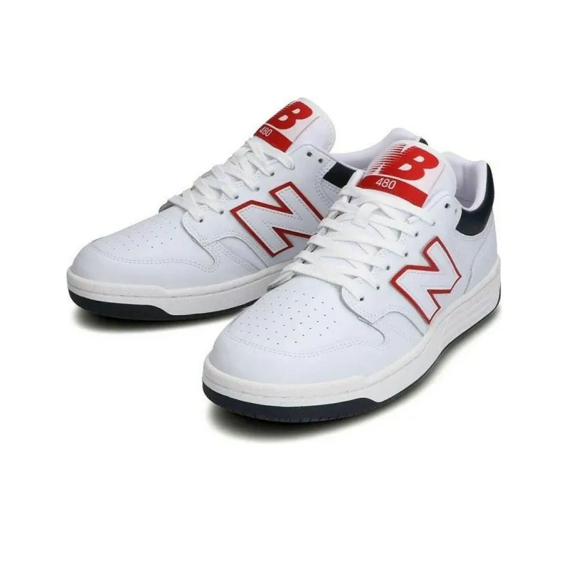 New Balance BB480 White Navy Red-3