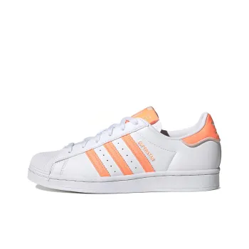 Adidas Originals Superstar Shoes 'Fluorescent Orange' Women's