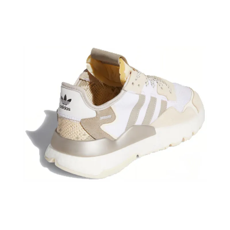 Adidas Originals Nite Jogger 'White Brown' Women's-2