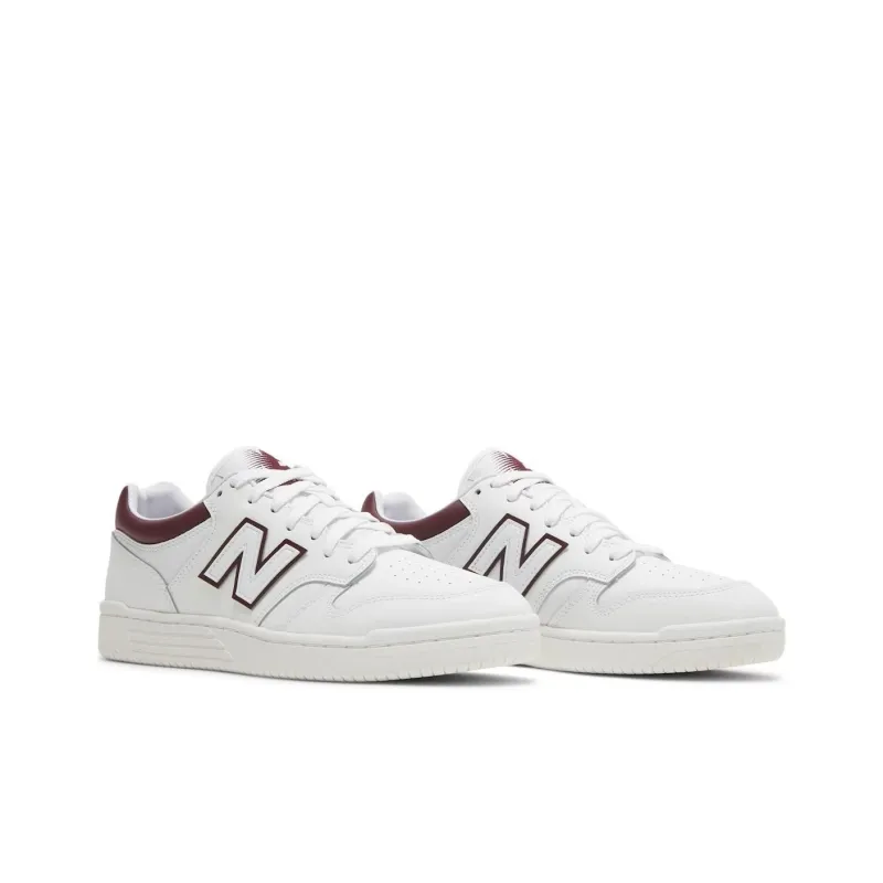 New Balance 480 White Maroon-1