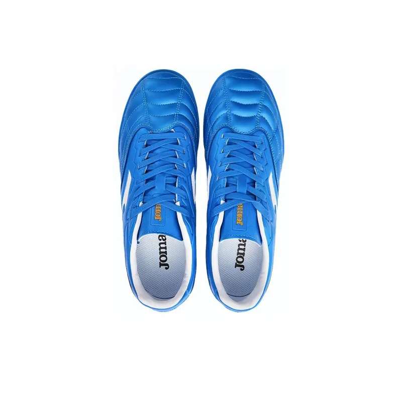 Joma Liga T1 Tf TF Rubber Broken Studs Slip Resistant Coverage Soccer Shoes Men's Blue White-3