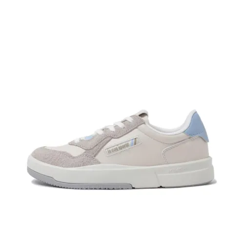 Le Coq Sportif Skateboard Shoes Unisex Low-Top Beige/Grey/Blue