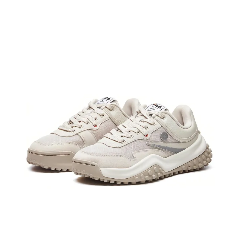 Mihara x FILA T1 Cushioned Slip Resistant Lightweight Low Top Chunky Sneakers Men's Sandshell Color-2