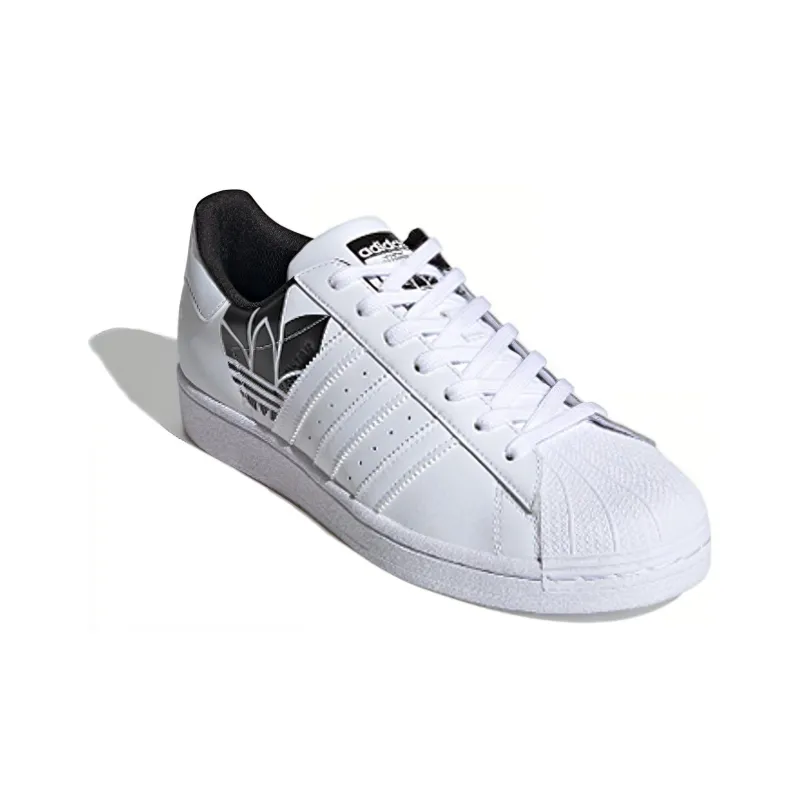 Adidas Superstar White Black Trefoil-2