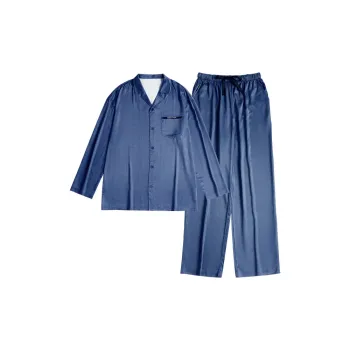 Peninsula City Pajama Set Men's Jacquard Blue
