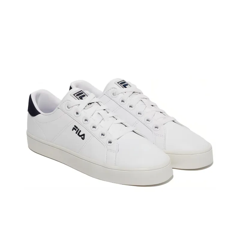 FILA Slip Resistant, Abrasion Resistant, And Balanced Low Top Skateboard Shoes Unisex Dark Blue White Korean Style-2