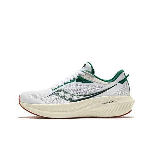 Saucony Triumph Running Shoes Men Low-Top White/Green