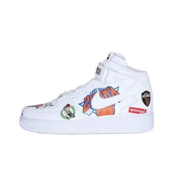 Nike Air Force 1 Mid Supreme Nba White