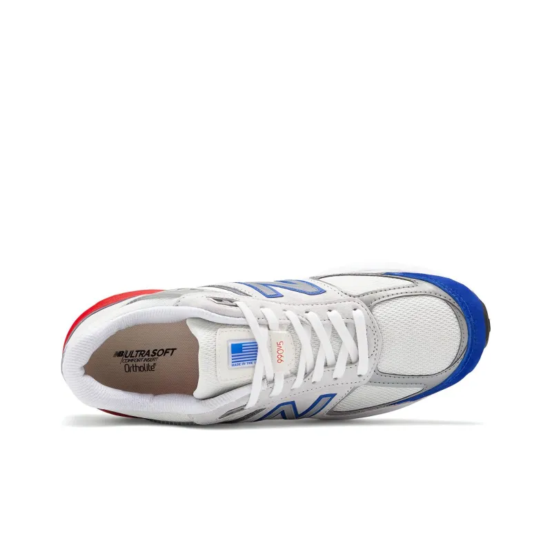 New Balance 990v5 Grey Royal Red-2