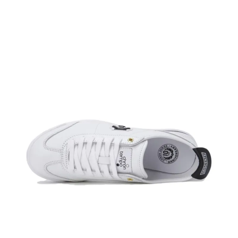 DESCENTE Cushioning Slip Resistant Low Top Running Shoes Unisex White Black-3