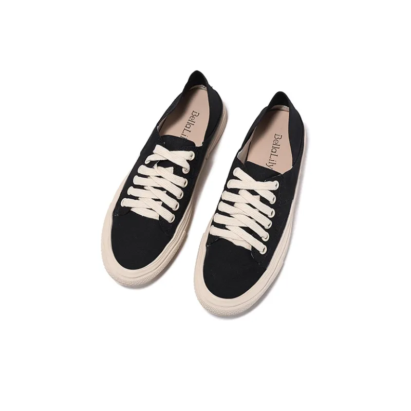 BELLALILY Low-Top Canvas Shoes Women's-5