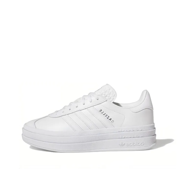 Adidas Gazelle Bold Triple White Women's-0