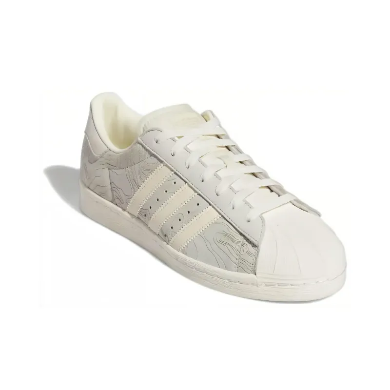 Superstar Adidas Originals 82 'Laser Topographic Print Ecru Tint'-2