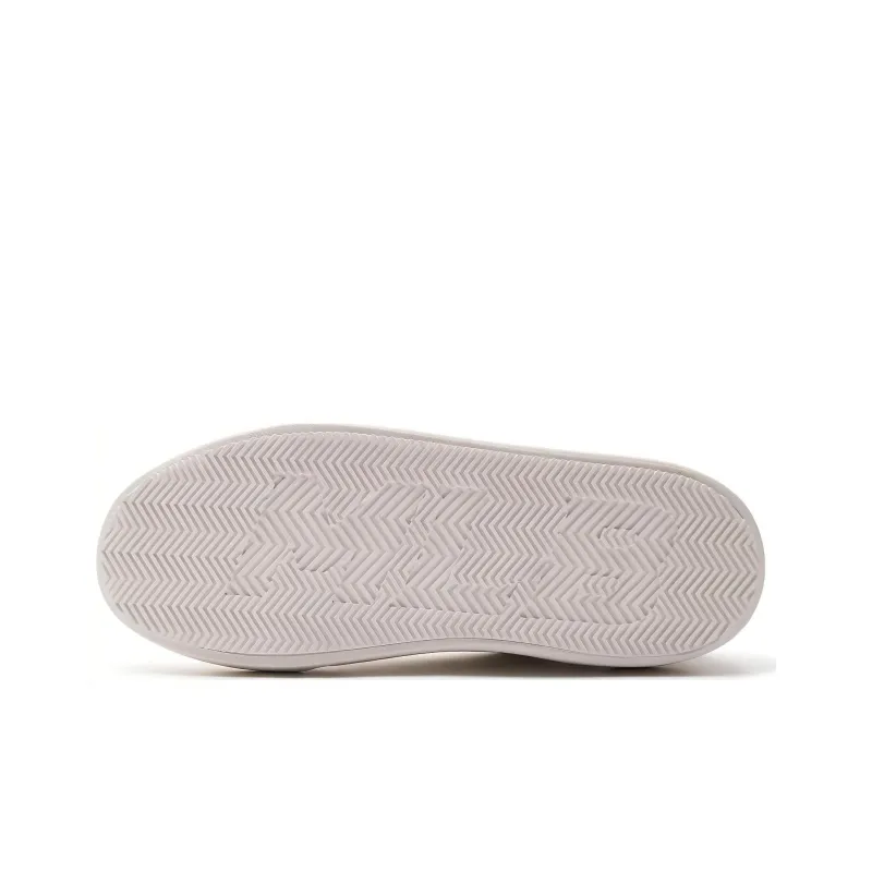 MLB Chunky Classic Wear Resistant Low Top Skateboard Shoes Unisex White-4