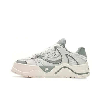 FILA FUSION 50 50 Slip Resistant Cushioning Low Top Skateboard Shoes Women's Green White