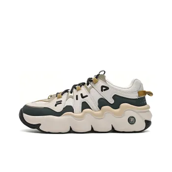 FILA Panini High Top Vintage Basketball Shoes Men's Yellow White
