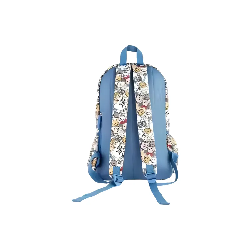 Disney Canvas Backpack Regular Unisex Navy Pine/Black/White Mickey/Transformers Toys-1