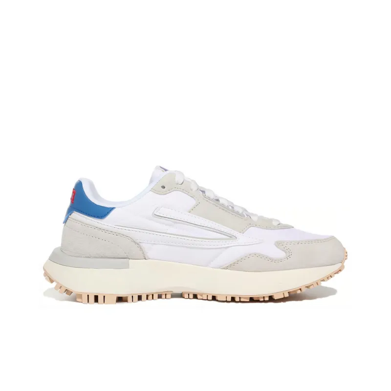 FILA Cushioning Anti Slip And Wear Resistant Low Top Tennis Shoes Unisex White Blue-1