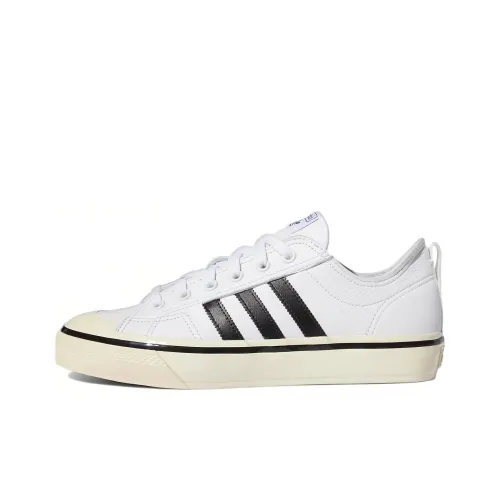 Adidas Originals NIZZA Skateboard Shoes Unisex Low-Top White/Black