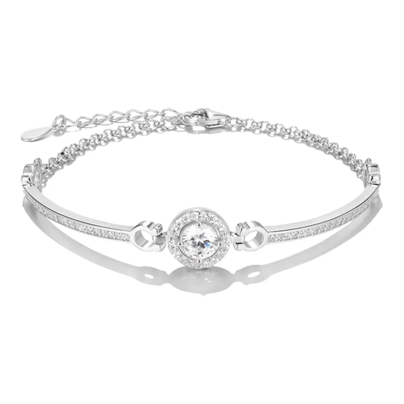 MISS TOOYA S925 Silver Bracelets Women's Silver-0