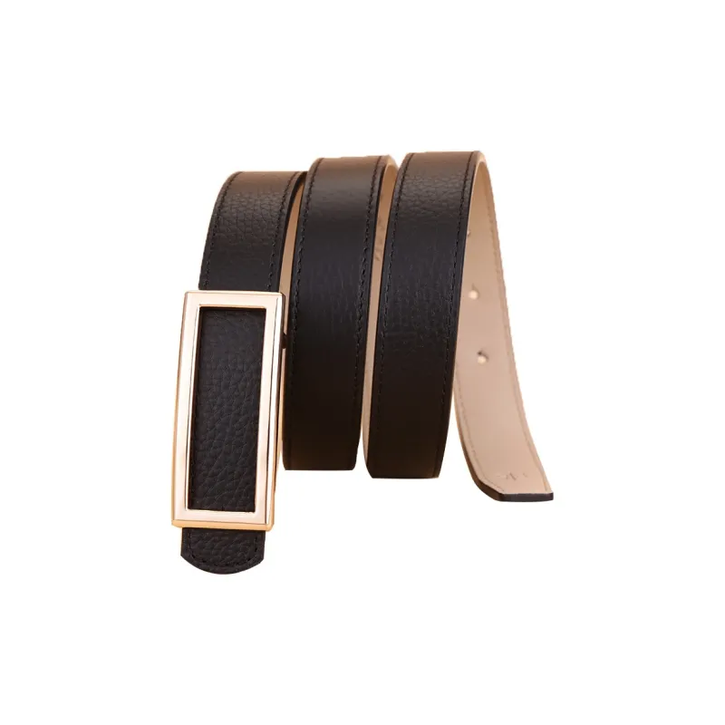Cows Reign Top Grain Cow Leather Belts Women's Width 2.3CM-2