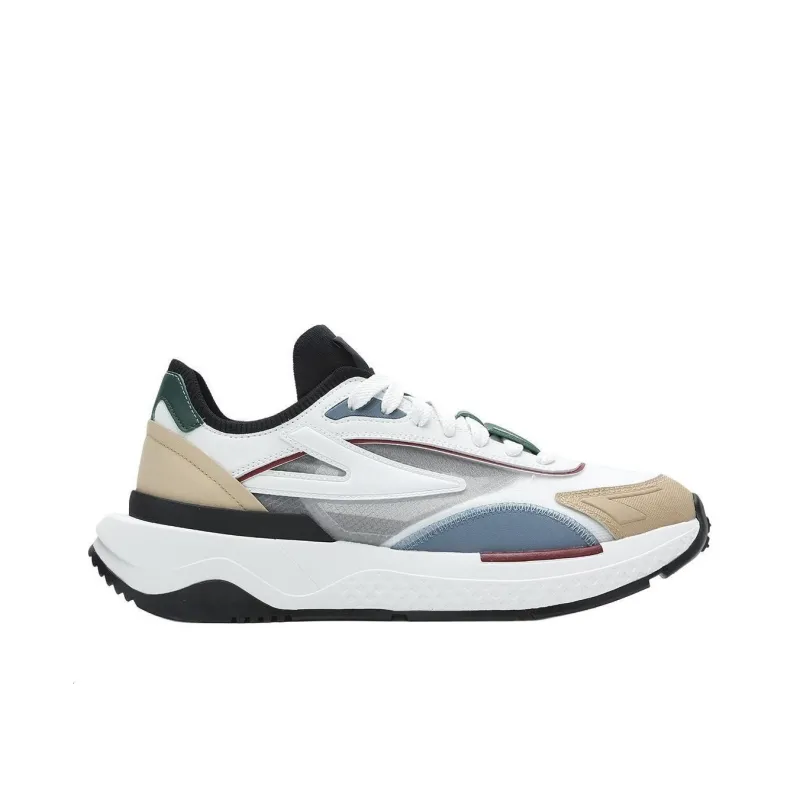 FILA PIONIERE Wear Resistant Low Top Casual Running Shoes Men's Beige Yellow-1