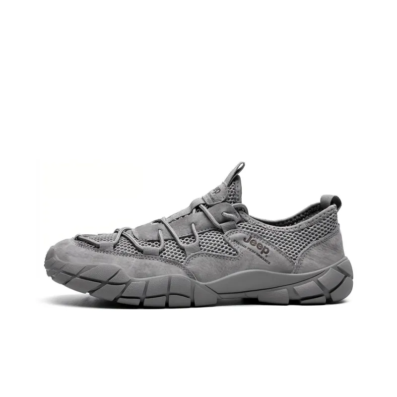 Jeep Hiking / Trekking Shoes Men Low Top Gray-0