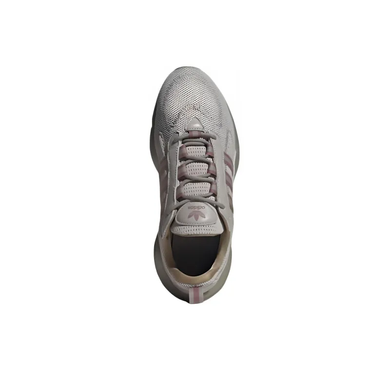 Adidas Originals Haiwee Cushioning, Wear Resistant Low Top Casual Shoes Unisex Gray Purple-4