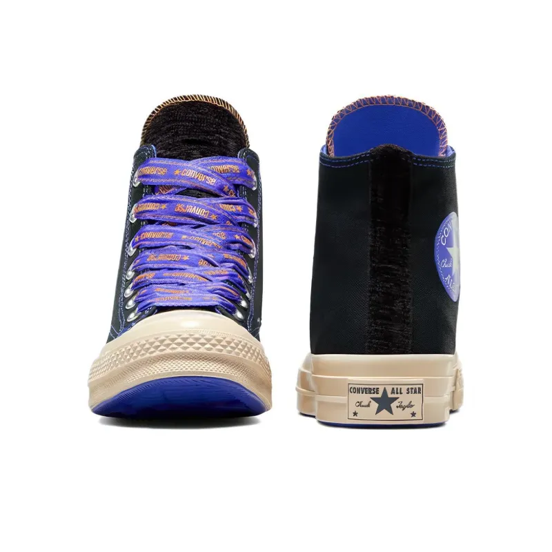 Chuck 70 Converse High 'Ribbon Laces Black Blue Flame'-5