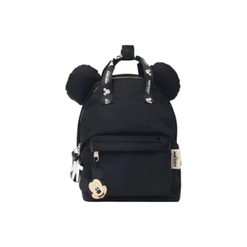 Disney Nylon Fabric Backpack Regular Unisex Black-1