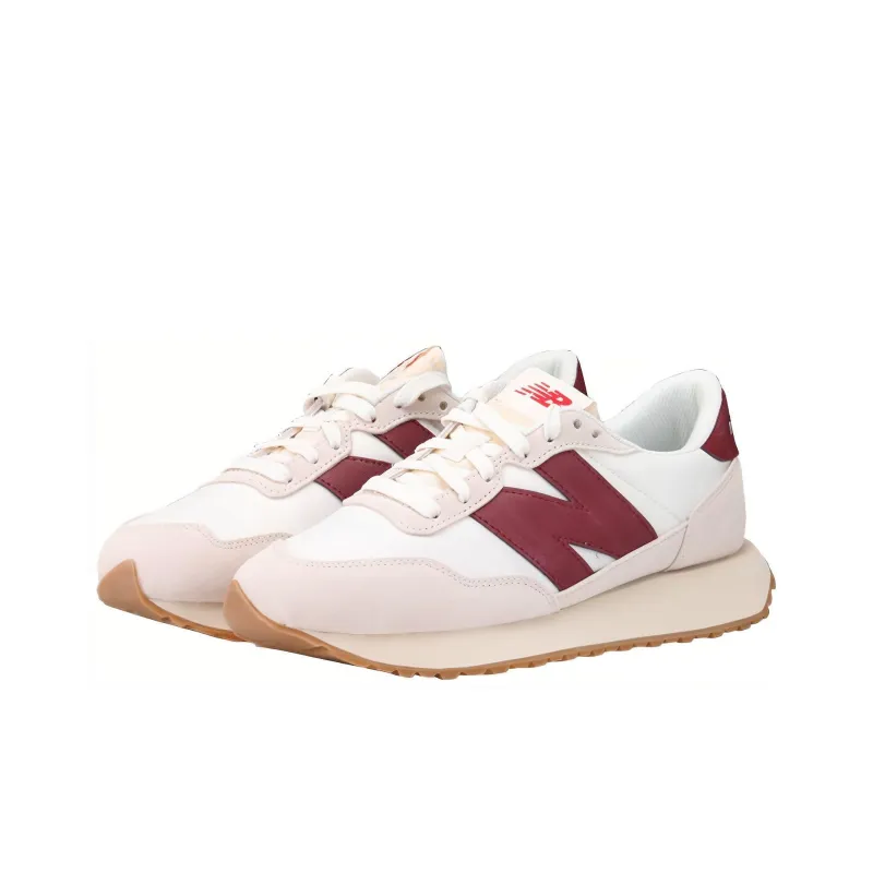 New Balance 237 White Burgundy-1