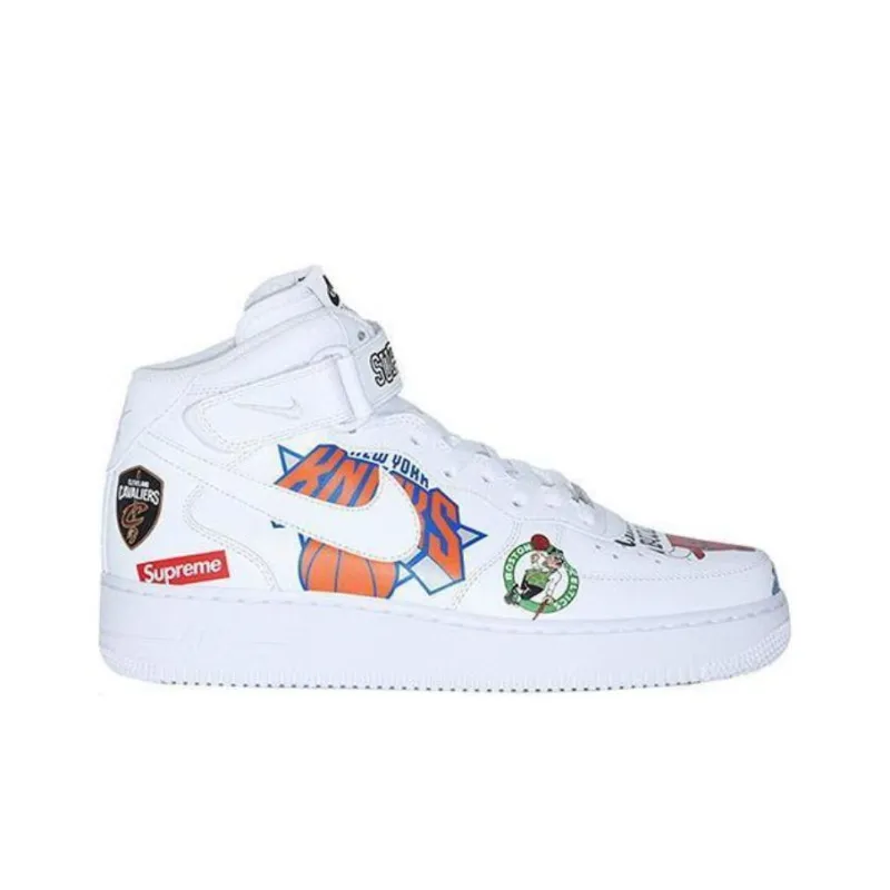 Nike Air Force 1 Mid Supreme Nba White-1