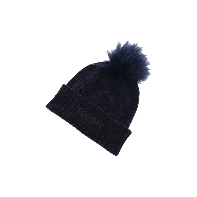 Tommy Hilfiger Polyester Acrylic Beanies Kids' Marine Blue-1